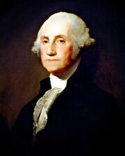 First President George Washington, New Restored Satin Finish Photo - 5 Sizes!