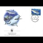 FDC WWF - îles Cocos (423) -  Requin gris de récif
