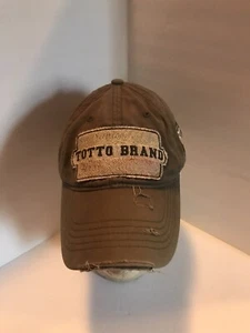 Totto Brand Cap Men’s Brown Strapback Dad Hat Distressed Adjustable. - Picture 1 of 6