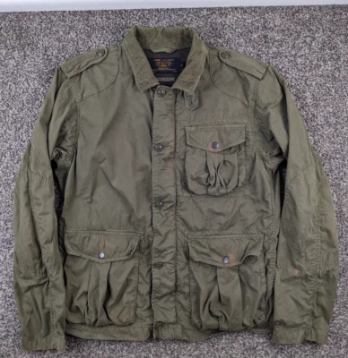 J Crew Jacket A-22 Military Grade Cadet Field Coat Green Mens Large - Image 1 of 4
