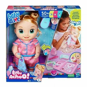 Baby Alive LULU ACHOO Babypuppe - blonde Haare - NIES HUSTET NEU - Bild 1 von 4