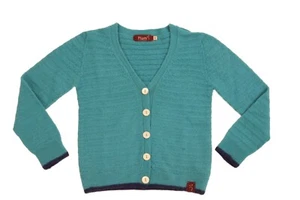 Plum of London Royal Alpaca Kids Turquoise Cardigan Ages 5-6 - RRP £75 Now £11 - Picture 1 of 16