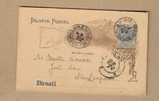 Los vom 27.04  Ganzsache-Postkarte aus Rio Grande nach Sao Leopoldo 1899