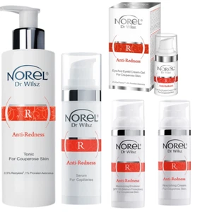 Norel Anti Redness Rosacea Capillary Sensitive Skin Tonic Milk Serum Cream  - Picture 1 of 10