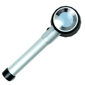 10X Lupa de Vidrio Óptico Iluminada LED Joyero con Escala de Medida - Imagen 1 de 6