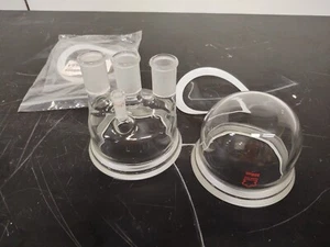 Kontes Multi-Neck, Reaction, Flask, Top with Gaskets and Bottom - Picture 1 of 14