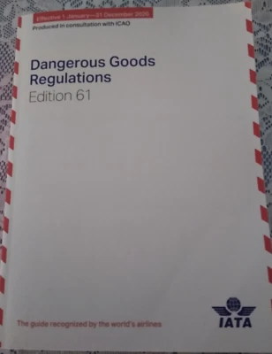 IATA Dangerous Goods Regulations 61st Edition 2020 Hazmat Rules - Image 1 of 2