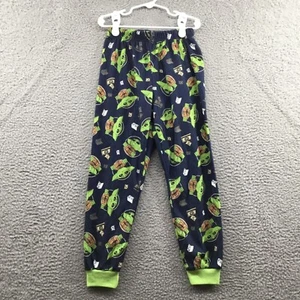 Lego Star Wars Grogu aka Baby Yoda Pajama Pants Navy 6 / 7 - Picture 1 of 3