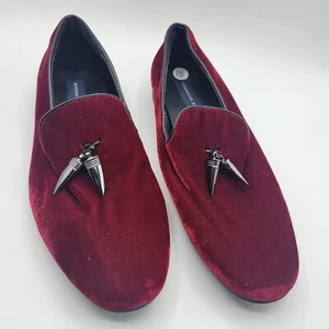 Giorgio Brutini COWELL Mens Red 176350 Slip On Velvet Dress Shoes size 10 - Picture 1 of 10