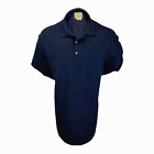 Vintage J Wesley Hanes Mens Blue 2Xl Polo Golf Shirt Long Sleeve Cut Tag Usa Nos