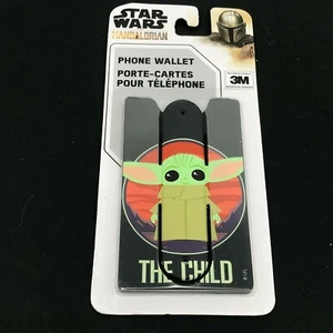 Disney Star Wars Mandalorian Adhesive 3 in 1 Cell Phone Wallet Grogu The Child - Picture 1 of 4