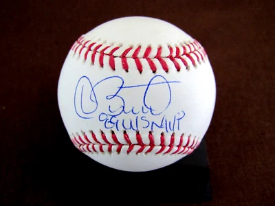 DAVE STEWART 1989 WS MVP A'S 1993 WSC BLUEJAYS BÉISBOL AUTOMÁTICO FIRMADO SSM BELLEZA Foto 1 de 3