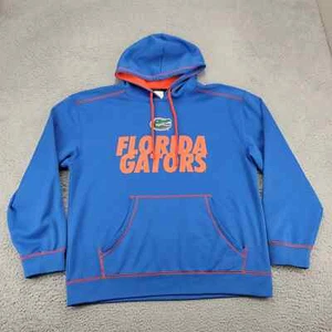 Florida Gators Hoodie Mens Large Blue Spellout Logo NCAA Football Pockets - Picture 1 of 11
