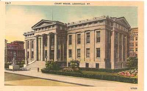 Linen postcard,Louisville KY Court House - Picture 1 of 2
