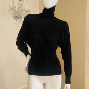 kathleen madden turtleneck Top size m made in Italy Gorgeous Great Conditions - Picture 1 of 20