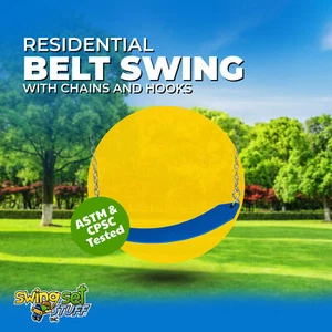 JUEGO SWING STUFF CINTURÓN RESIDENCIAL PREMIUM ASIENTO AZUL CON CADENAS Y GANCHOS 0126 - Imagen 1 de 9