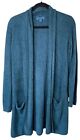 Barefoot Dreams Size Small CozyChic Lite Essential Long Cardigan Deep Teal