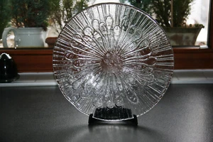 Wiesenthalhütte große Obst Schale Ø 31 cm schweres Blockglas Design in Glas 80er - Bild 1 von 7