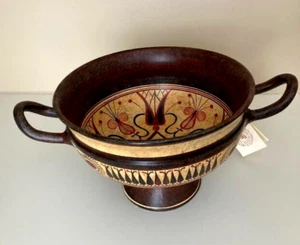 Wine Cup Pottery Kylix Ancient Greek Pottery Painting museum reproduction - Picture 1 of 8