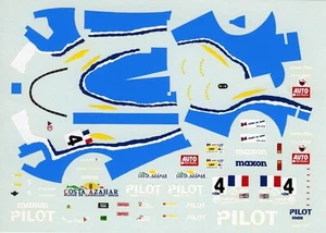 FERRARI 333 SP ( DALLARA ) N°4 PILOT RACING 24 HOURS LE MANS 1997 DECALS 1/43 - Imagen 1 de 1