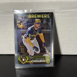 2024 Topps Chrome - Jackson Chourio #161 Refractor (RC) - Picture 1 of 2