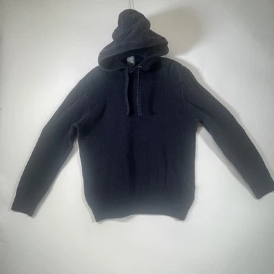 H&M LOGG Para Hombres Mediano Azul Algodón Tejido Waffle Sudadera con Capucha Pullover Manga Larga Foto 1 de 4
