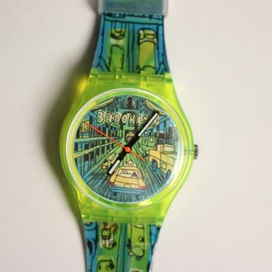 Swatch Gent GJ120 Passage to Brooklyn mit Karte von Brooklyn Neu Schweiz 1997 - Bild 1 von 2