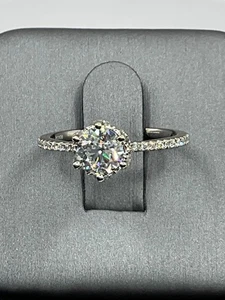 Enchanted Disney "Elsa" Diamond Engagement Ring 14kt WG Size 7(73612) - Picture 1 of 1