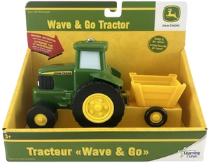 John Deere Wave 'n Go Tractor Set Kids Toys By Learning Curve 2009 Wave and Go - Picture 1 of 2