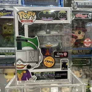 Funko Pop! Heroes: Batman - The Joker (Gamer) #296 LE Chase GameStop Exclusive - Picture 1 of 8