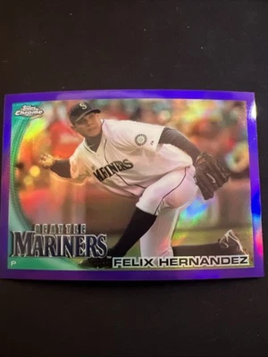 Topps Chrome 2010 - Félix Hernández #92 refractor púrpura/599 Foto 1 de 3