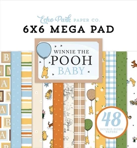 Echo Park - Winnie The Pooh Baby - CardMakers 6x6 MEGA Pad 48/pkg - Picture 1 of 2