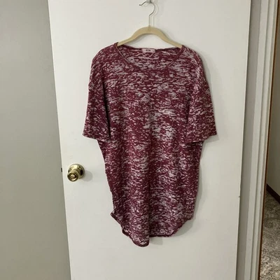 Camiseta EPTM Hombre Rosa/Roja y Blanca Transparente Manga Corta Talla Grande Ligera Foto 1 de 4