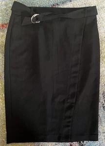 F&F Black Pencil Skirt - Size 12 - Picture 1 of 5