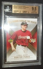 2007 Upper Deck MLB Rookie Card Of The Month #ROM-3 Hunter Pence RC BGS 9.5