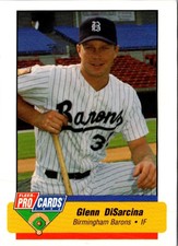 1994 Fleer ProCards Glenn DiSarcina #628 Birmingham Barons Baseball Card