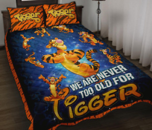 We Are Never Too Old For Tigger Winnie The Pooh 3D Quilt Bedding Set US Size