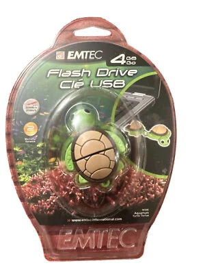 Novelty USB Flash Drive keychain 4GB Aquarium Turtle - Image 1 of 2