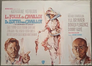 LA FOLLE DE CHAILLOT/KATHARINE HEBURN/YUL BRYNNER/AFFICHE BELGE ORIG. 35X55 CM - Picture 1 of 1