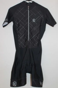 Kafitt Cycling Skinsuit Black Women's Size Large Life Of Bikes BNWOT RRP $226.00 - Picture 1 of 5