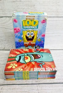SpongeBob SquarePants The First 100 Episodes DVD Box Set Nickelodeon INCOMPLETE - Imagen 1 de 8