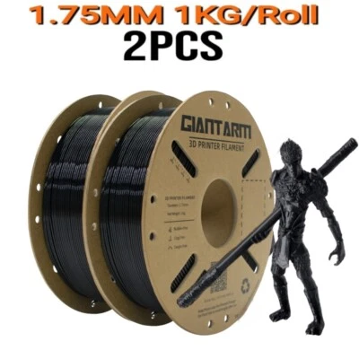 GIANTARM 2 pezzi filamento braccio gigante PLA nero 1,75 mm 1 kg per rotolo per stampante 3D FDM nuovo IT
