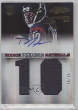 2013 Absolute Jumbo Jersey Number Signatures /99 DeAndre Hopkins Rookie Auto RC