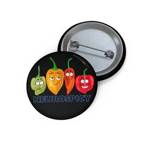 Neurospicy Peppers Pin Button - Picture 1 of 3