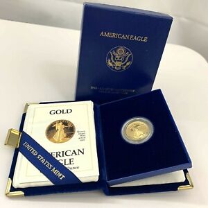 1988 -P American Gold Eagle Proof  1/4 oz $10 Gold Coin 