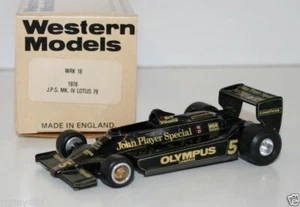 WESTERN MODELS 1/43 WRK16 - 1978 LOTUS 79 MKIV MK4 - FULL LIVERY MARIO ANDRETTI - Picture 1 of 2