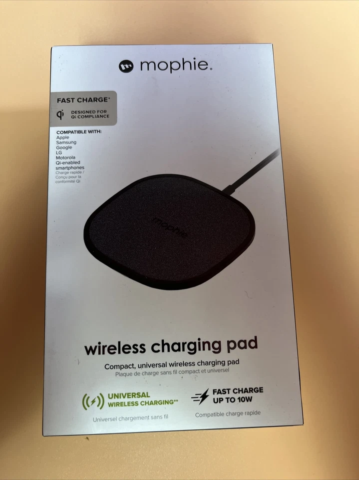 Mophie Fast Wireless Charging Pad Compatible w/most Smartphones 409903381