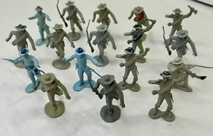 Marx 1950s-1960s Battle of the Blue and Grey Confederate Soldiers Lot of 17 - Picture 1 of 4