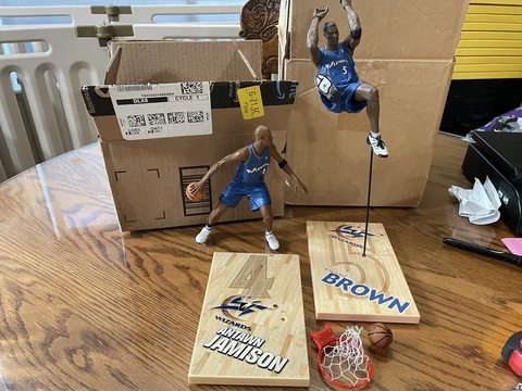 Lot of 2 McFarlane Washington Wizards Loose Figures - Kwame Brown,Antwan Jamison Cover
