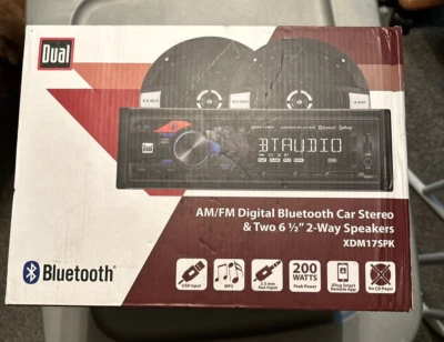 DUAL Car Stereo Radio Bluetooth USB MP3 Siri 2 speakers 6.5"  XDM17SPK New boxed - Image 1 of 4